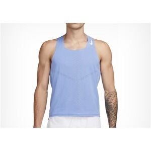 NWT NIKE DRI FIT ADV AEROSWIFT RUNNING SINGLET SZ 2XL LIGHT BLUE $90